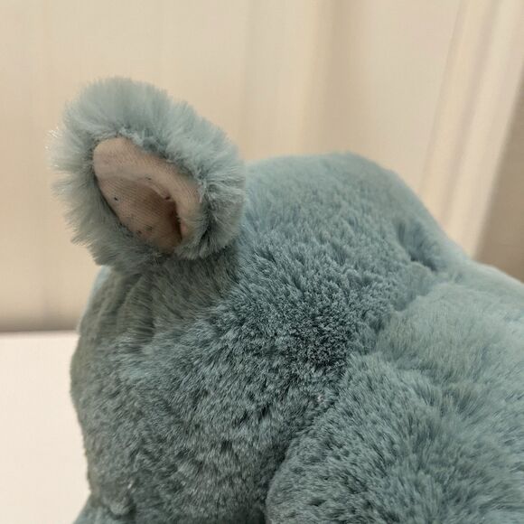 Baby Gund Oh So Snuggly Hippo Plush Floppy Lovey 12" Green Soft Beanie Stuff Toy - Picture 10 of 10